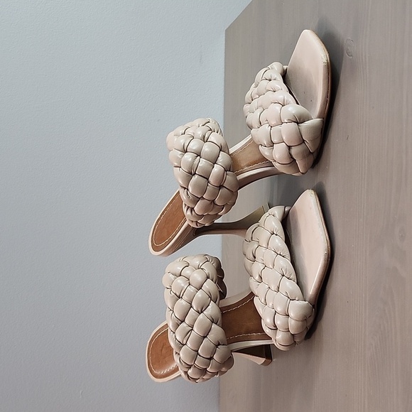 L'INTERVALLE Cream Braided Sandals - Picture 4 of 14